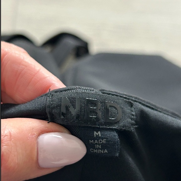 Revolve NBD Black Halter Neck Mini Dress - Picture 6 of 12